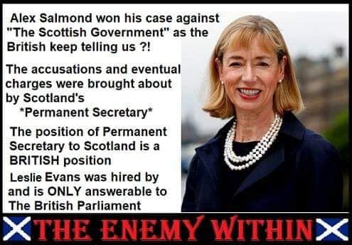 Claim civil servant who led Salmond probe is UK govt controlled is False